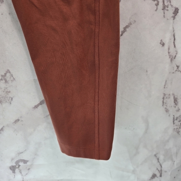 Girlfriend Collective Leggings Womens Medium Terracotta Clay Antler Crop 7/8 - Picture 4 of 11